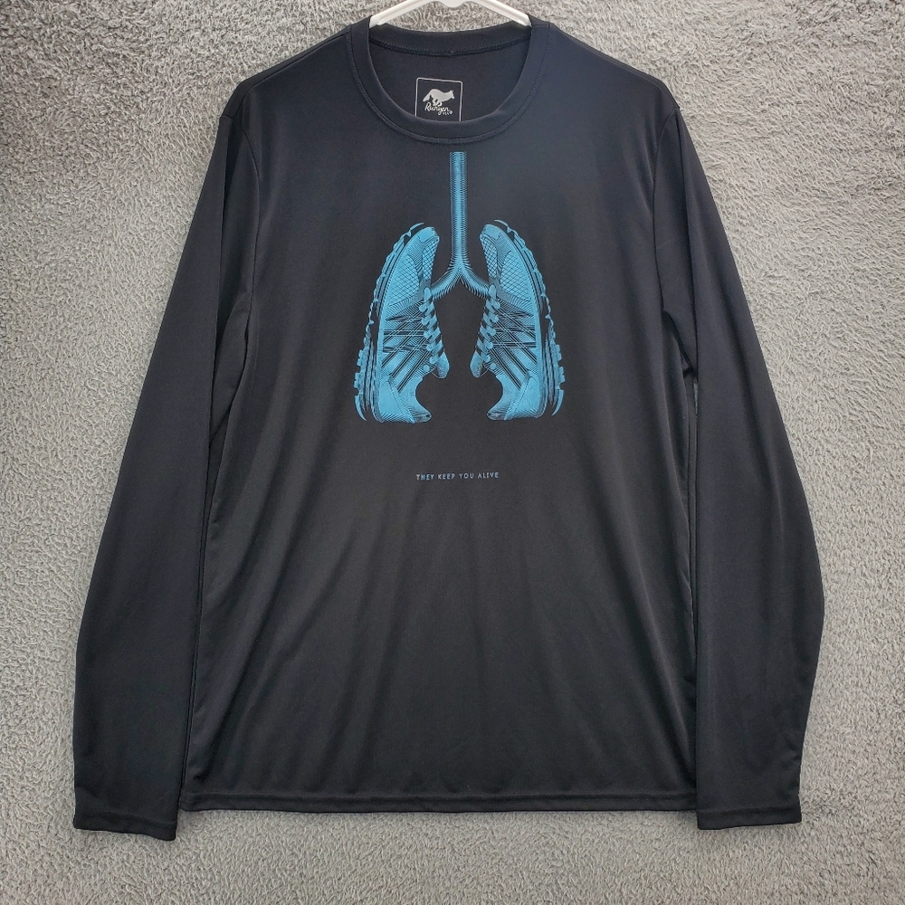 Runyon They Keep You Alive Shirt Long Sleeve RRCA Championship Race Size Large